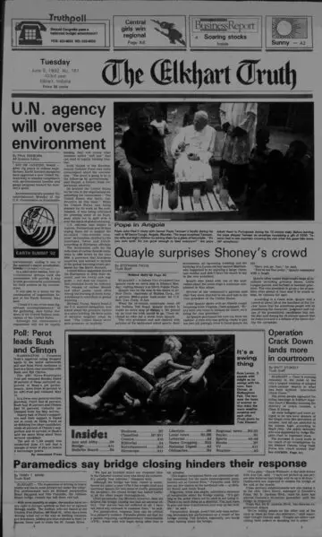 The Elkhart Truth, June 9, 1992, page 1