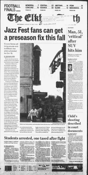 The Elkhart Truth, August 27, 2011, page 1