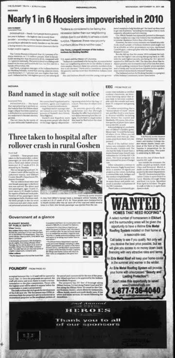The Elkhart Truth, September 14, 2011, page 5